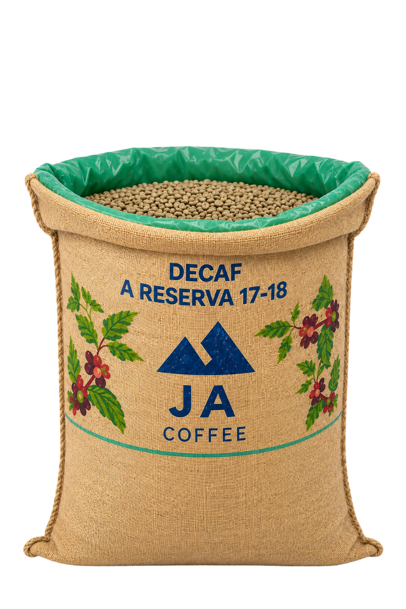 Sac de 60 kg de grains de café vert décaféiné Brazil A Reserva Fine Cup, procédé Mountain Water – Vente en gros