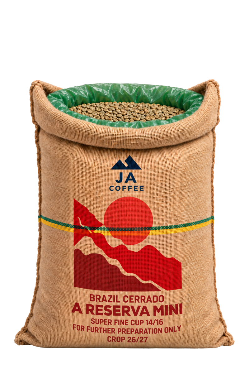 60kg Bag Brazil A Reserva Mini Super Fine Cup Green Coffee Beans, Natural - Wholesale