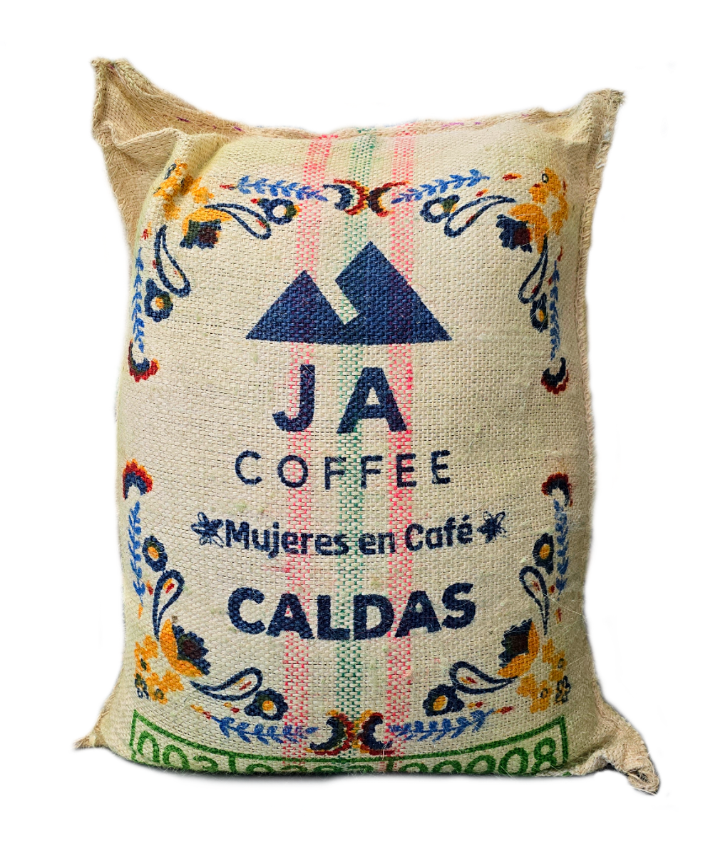 Sac de 70kg de café vert de Colombie de Mujeres en Café, lavé - Commerce de gros