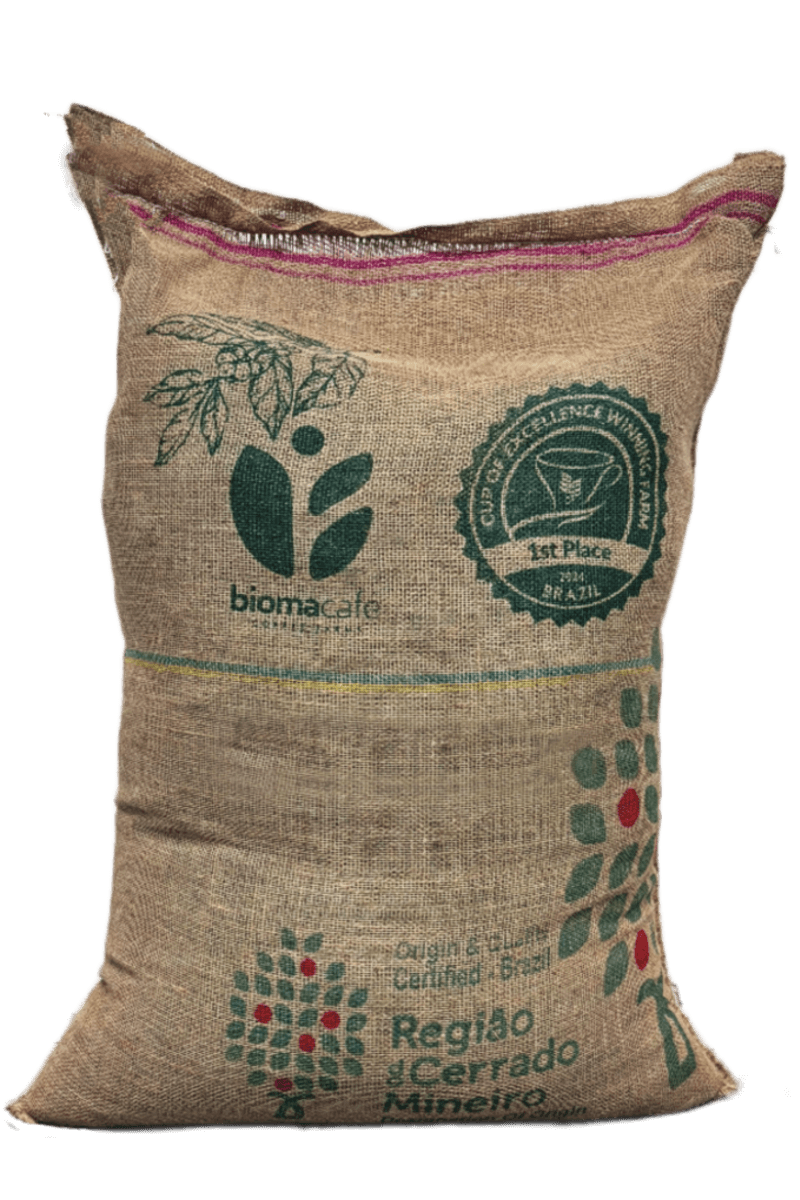 60kg Bag Brazilian Bioma Café Single Estate Sc.15up, Natural