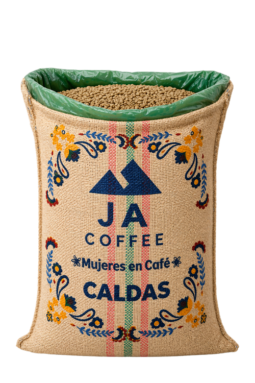 Sac de 70kg de café vert de Colombie de Mujeres en Café, lavé - Commerce de gros