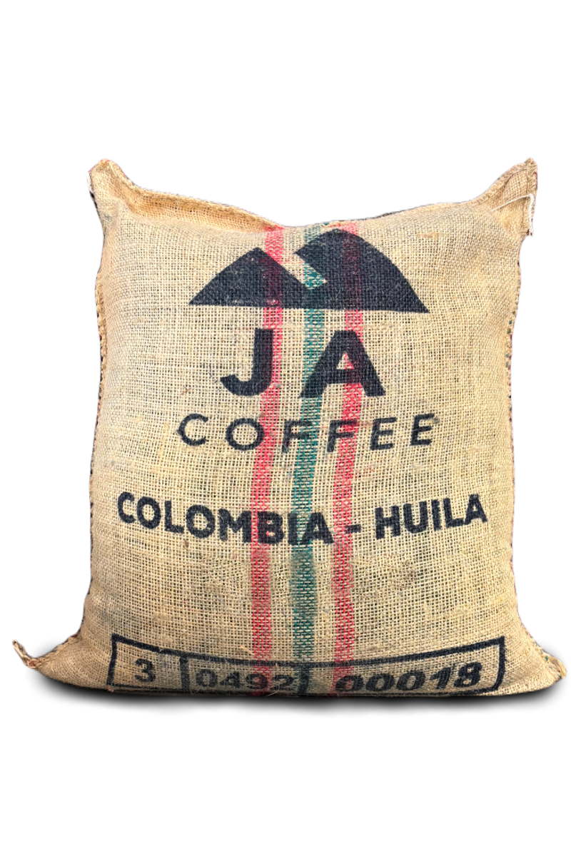 A 70kg bag of Sidra Bourbon Natural from Huila, Colombia.