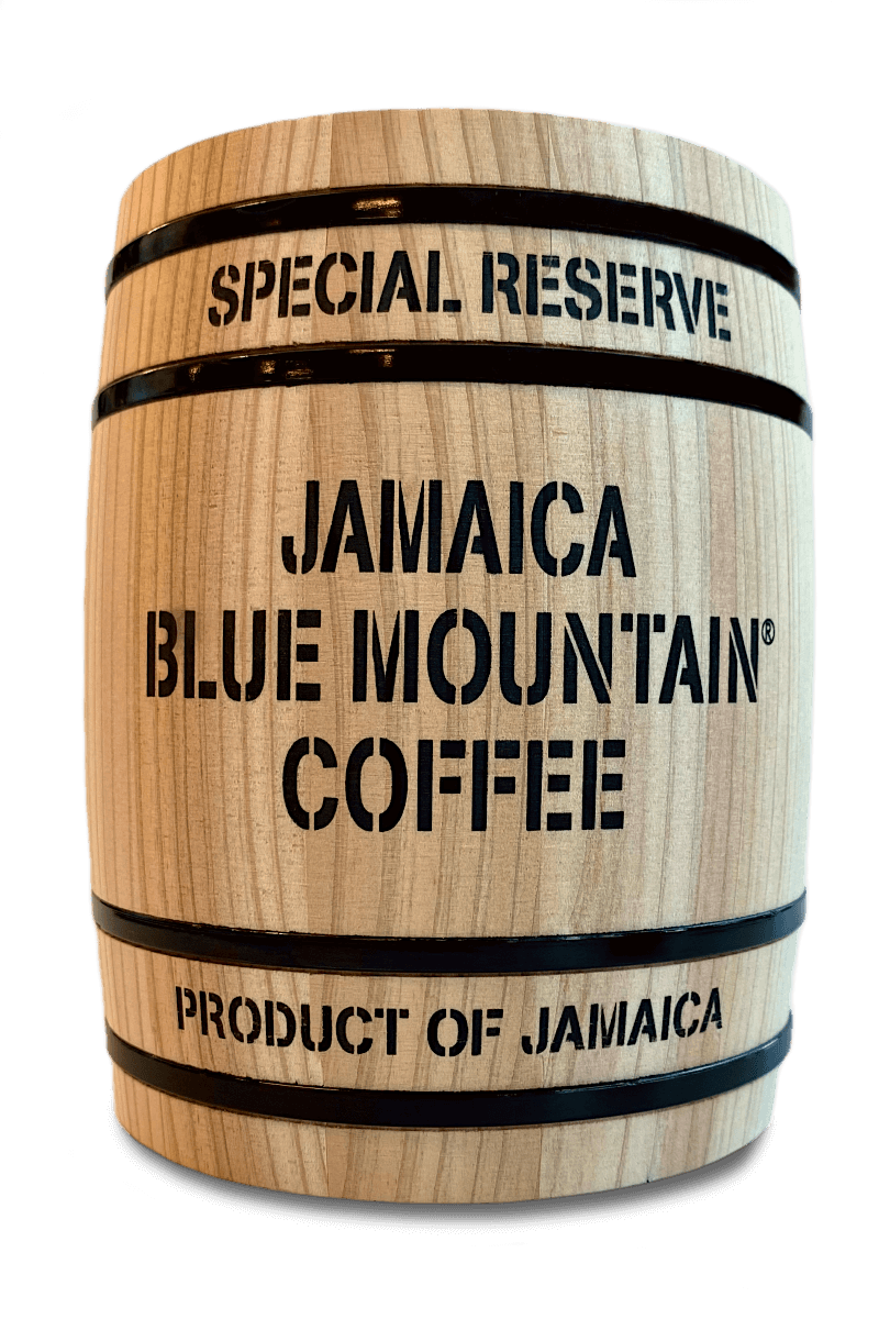 100% Jamaica Blue Mountain Coffee Mini Barrel
