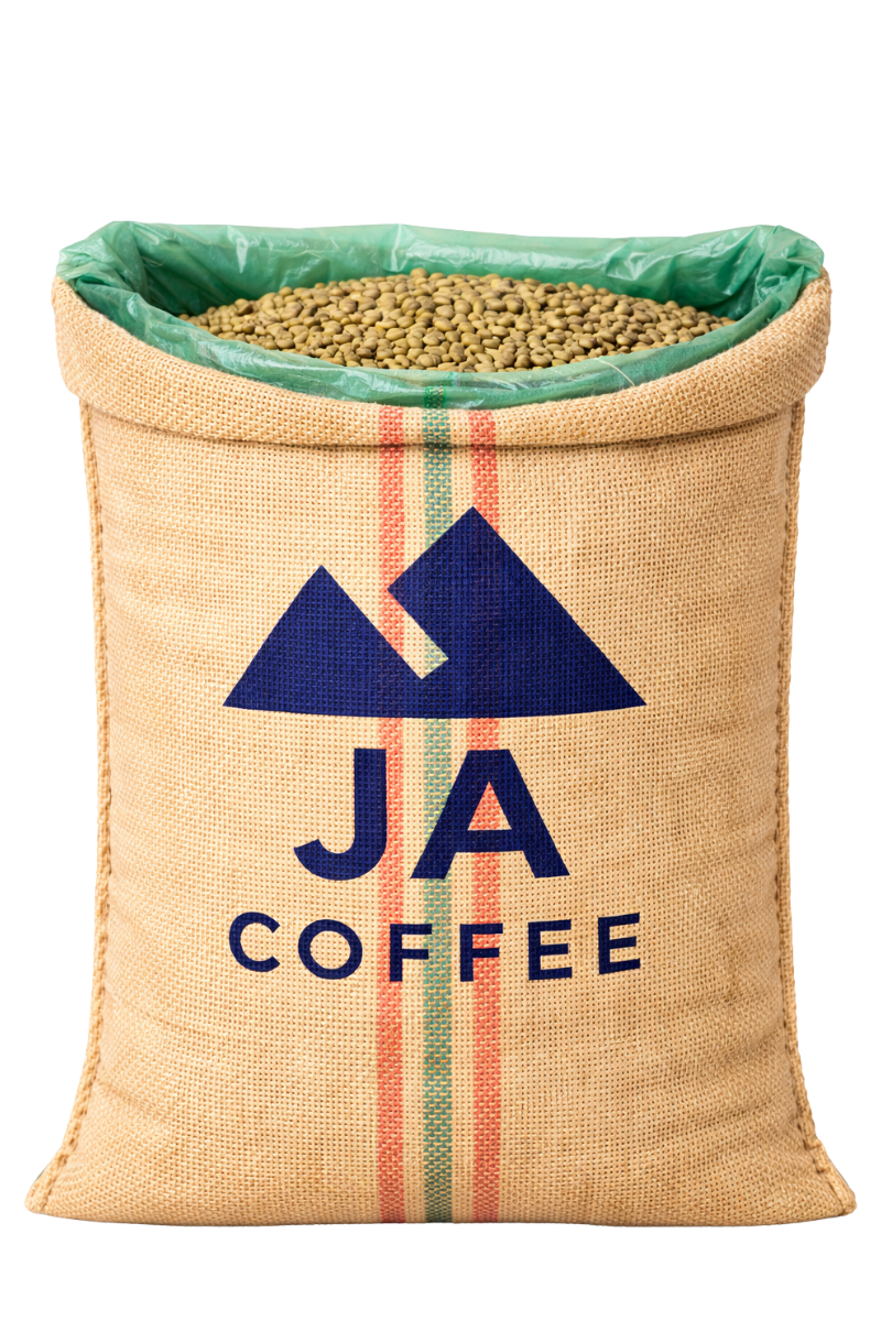 Sac de 70 kg de grains de café vert colombien Excelso décaféiné, Sugar Cane - Vente en gros