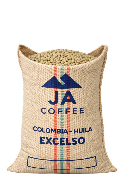 70kg Bag of Colombia Huila Excelso Green Coffee Beans, Washed - Wholesale