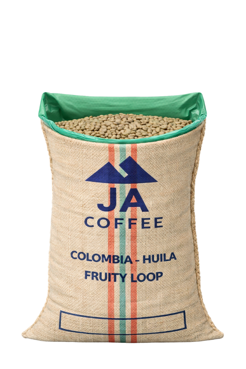 Bag of Colombia Huila Geisha "Fruity Loops" Green Coffee Beans, Washed - Wholesale