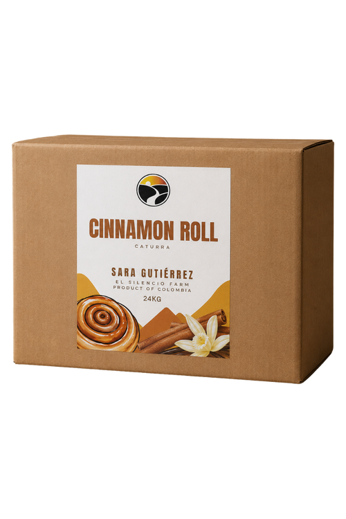 Boîte de 24 kg de café vert Colombian Finca El Silencio Cinnamon Roll - Vente en gros