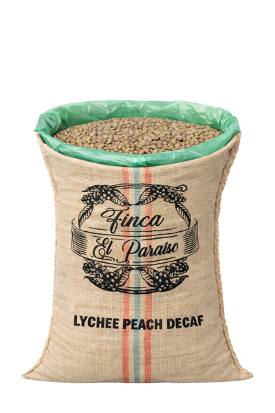 35kg Bag of Colombian Finca El Paraiso Lychee Peach, Decaf - Wholesale