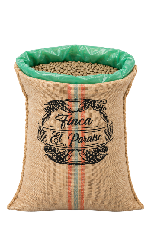 Sac de 70 kg de café vert Castillo, Finca El Paraíso, Colombie, nature – Vente en gros
