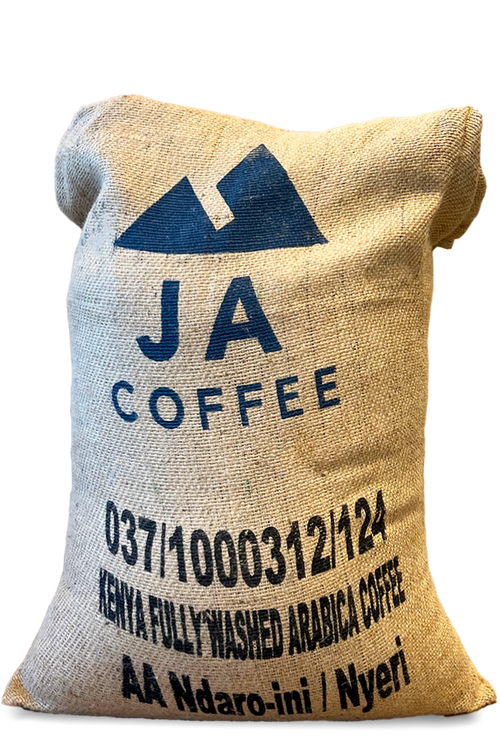 60kg Bag of Kenya AA Specialty Green Coffee Beans from Ndaro Ini, Washed   - Wholesale